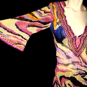 🔥 6/$29 Beaded Tunic/Swim Coverup